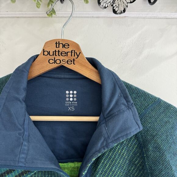 Title Nine Green Full Zip Merino Wool Jacket 21-3138 XS - Picture 2 of 4